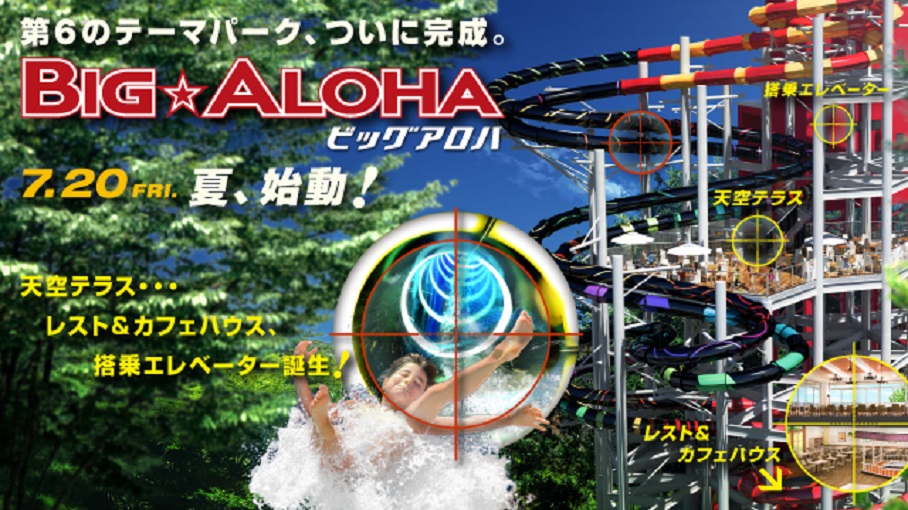 第6のテーマパーク、ついに完成。BIG☆ALOHA 7.20FRI. 夏、始動！