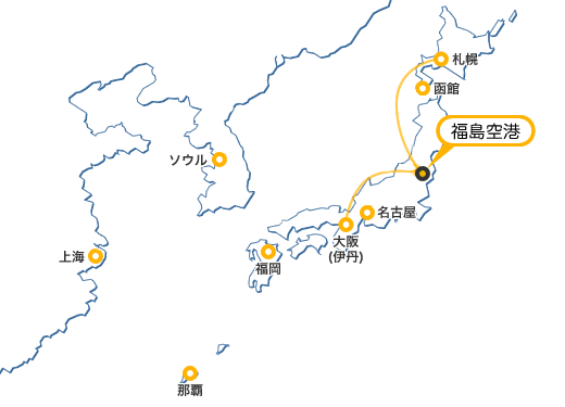 飛行機でお越しの場合