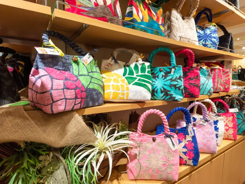 ハワイアン キルトバッグ