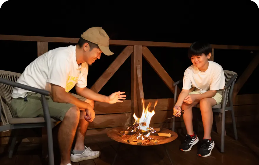 たき火体験