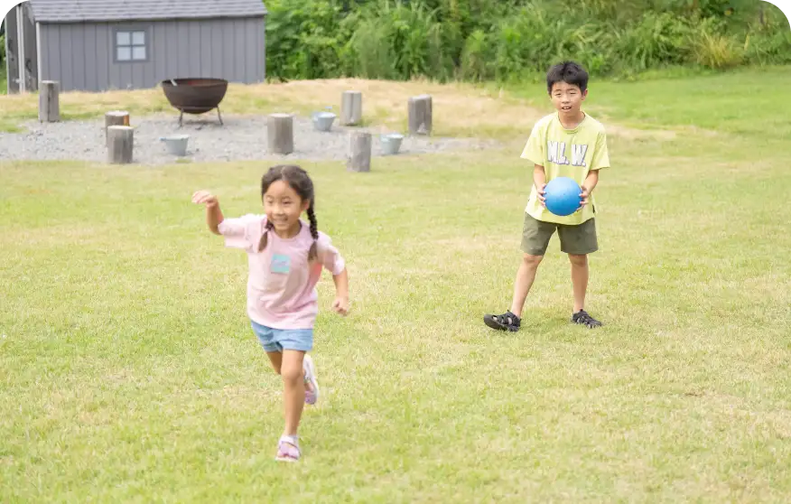 バドミントンやボール遊び
