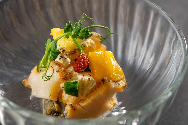 鮑のトロピカル和え