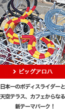 ビッグアロハ 日本一のボディスライダーと天空テラス、カフェからなる新テーマパーク！