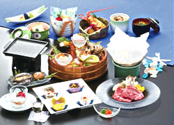 Kaiseki Course Meals Served in the Guestrooms
