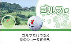 ゴルフにおすすめ　ゴルフだけでなく夜のショー＆宴会も！