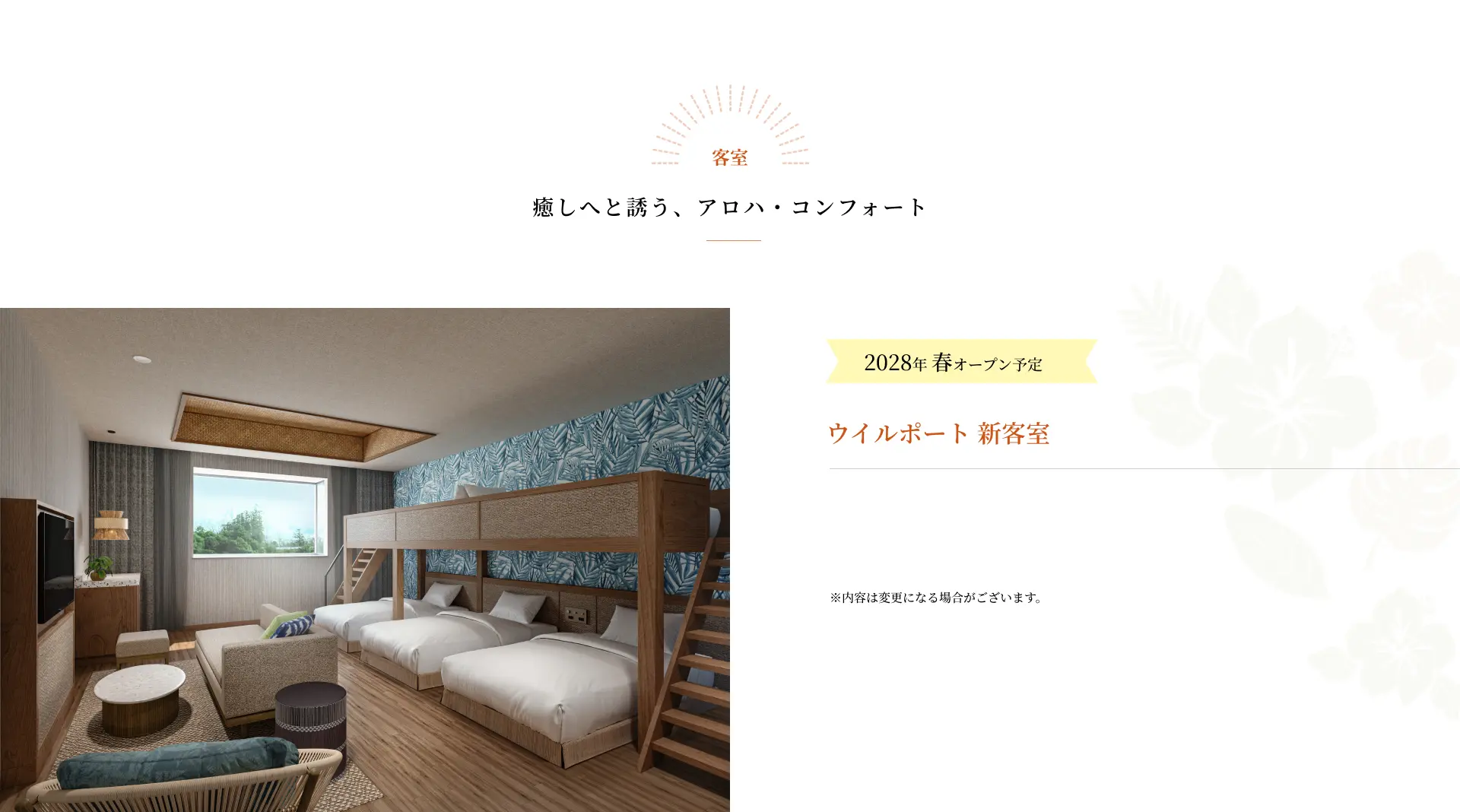 ウイルポート 新客室