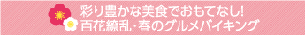 彩り豊かな美食でおもてなし!百花繚乱・春のグルメバイキング