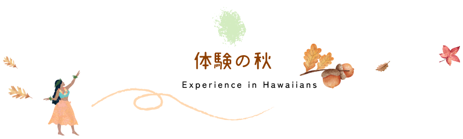 体験の秋