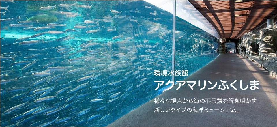 「環境水族館アクアマリンふくしま」様々な視点から海の不思議を解き明かす新しいタイプの海洋ミュージアム。